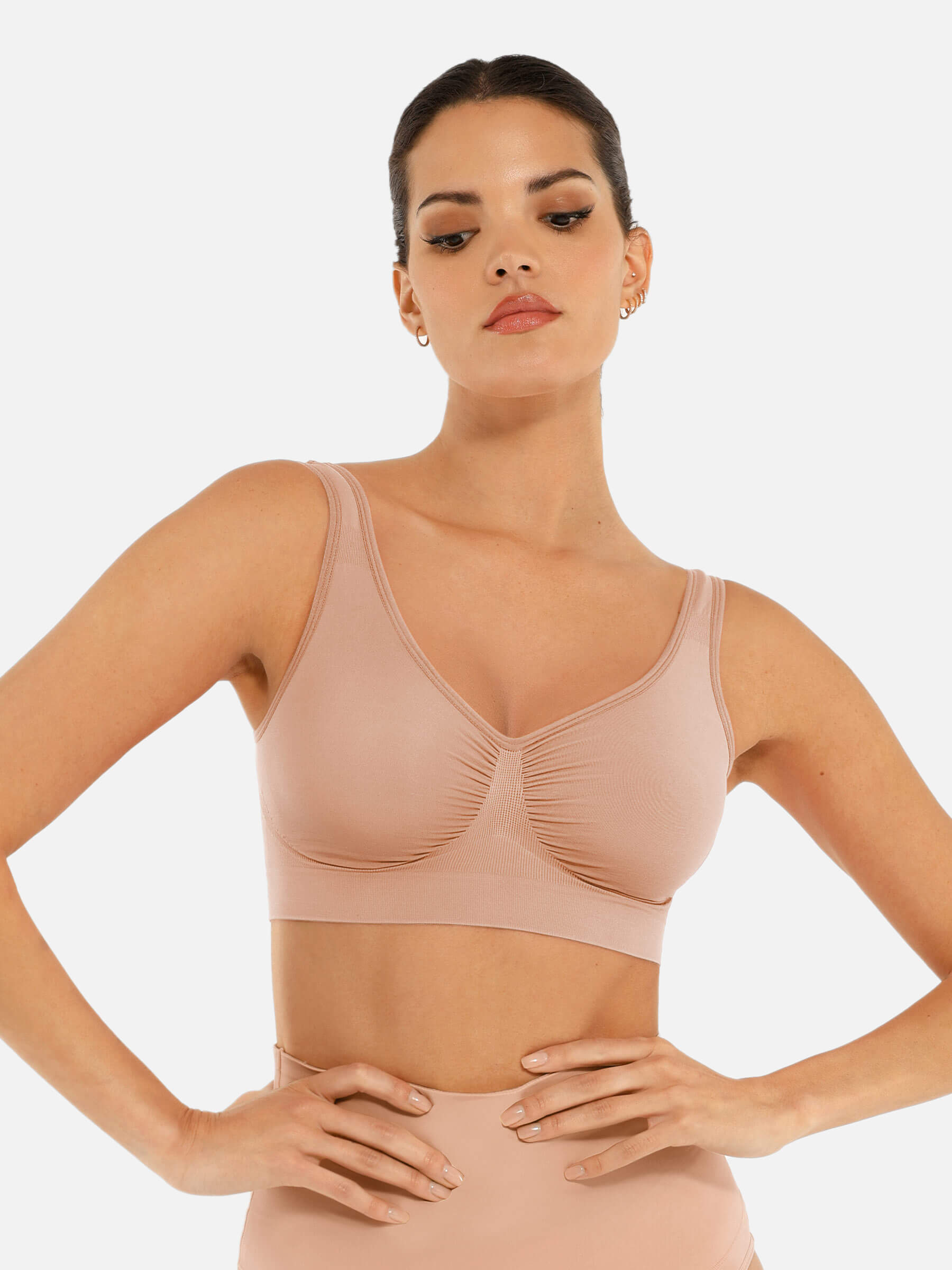 Shesways®No Underwire Wide Straps Everyday Bra