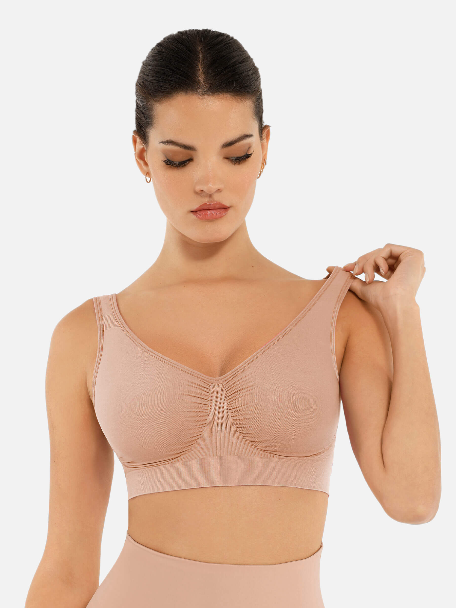 Shesways®No Underwire Wide Straps Everyday Bra