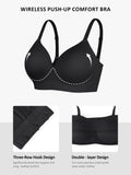 Shesways® Seamless Wireless Push Up Bra – Full Coverage Comfort