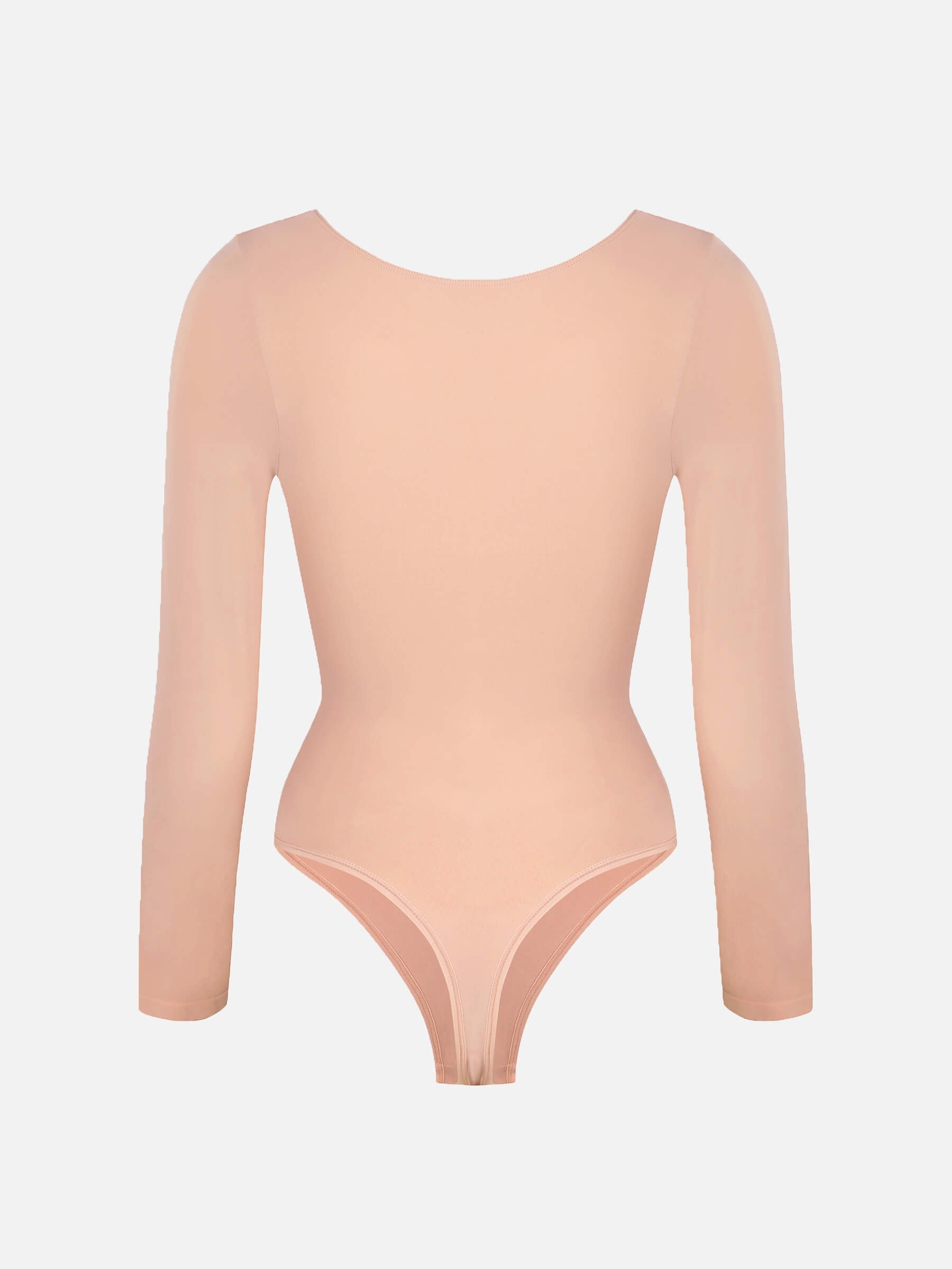 Shesways® Seamless Long Sleeve Tummy Control Thong Bodysuit