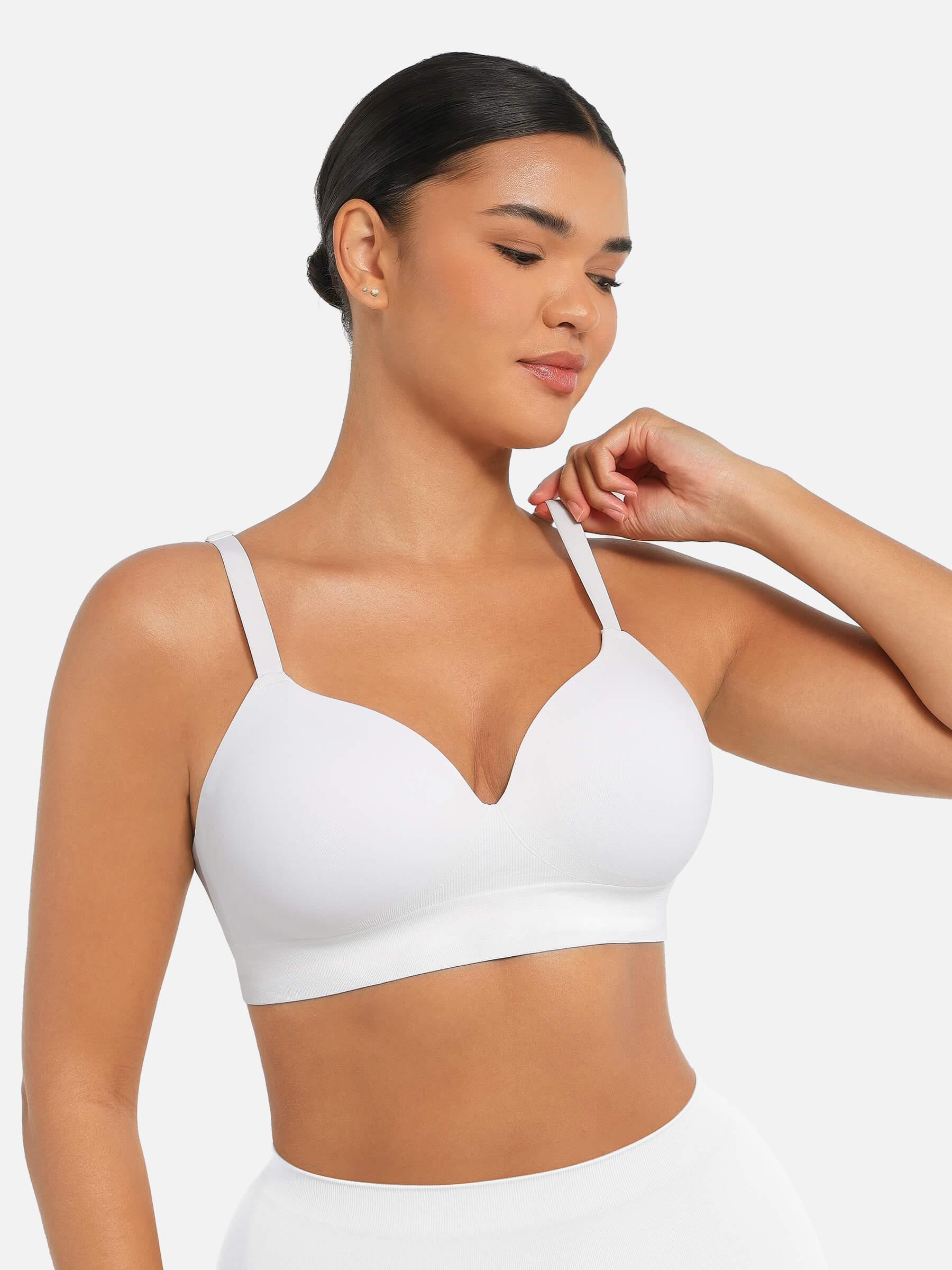 Shesways® Seamless Wireless Push Up Bra – Full Coverage Comfort
