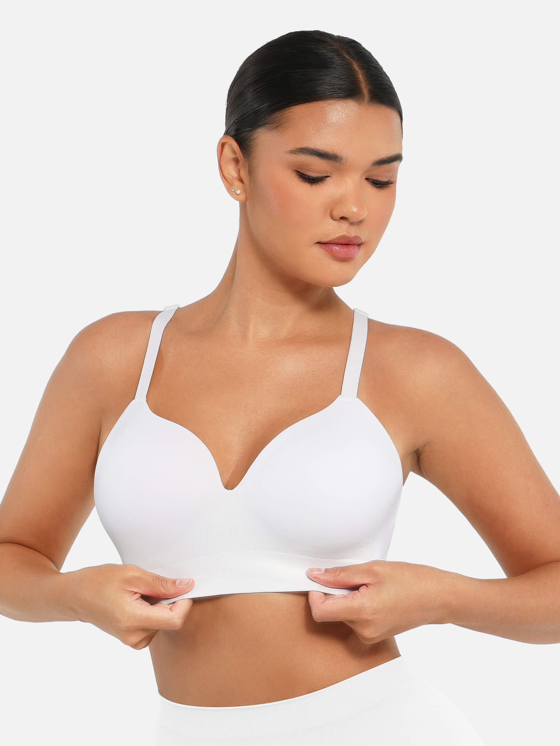 Shesways® Seamless Wireless Push Up Bra – Full Coverage Comfort