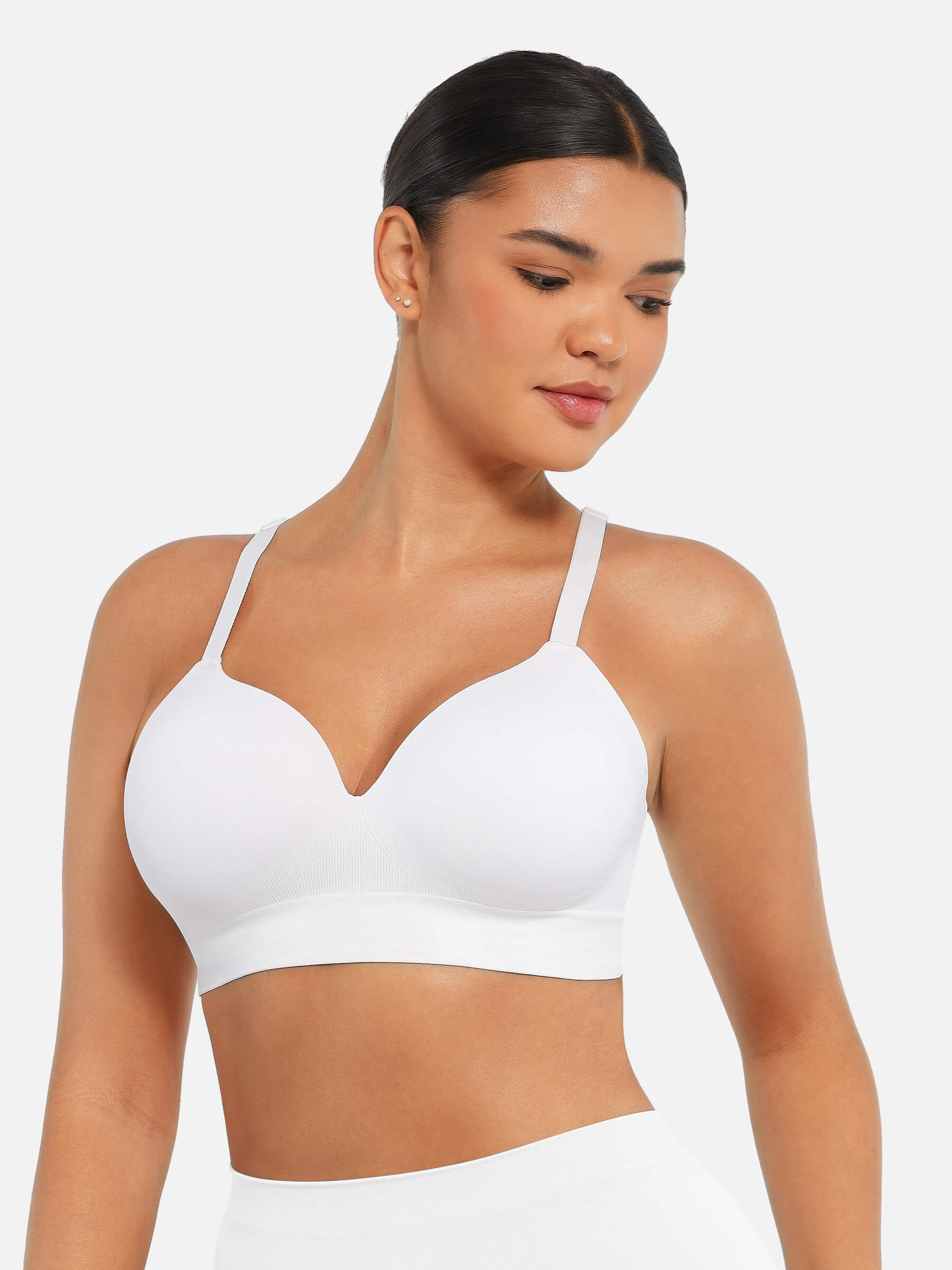 Shesways® Seamless Wireless Push Up Bra – Full Coverage Comfort