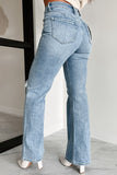 Shesways®Just Agree With Me High Rise Vintage Flare Jeans (Medium-Light)