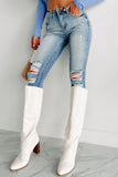 Shesways®Just Like Magic Mid-Rise Distressed Skinny Jeans (Medium)