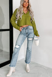 Shesways®Figuring You Out High Rise Distressed Risen Flare Jeans (Light)