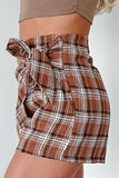 Shesways®Doorbuster Simply Devoted Plaid Skort (Brown)