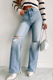 Shesways®Linus High Rise 90s Vintage Flare Jeans (Medium-Light)