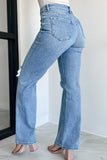 Shesways®Just Agree With Me High Rise Vintage Flare Jeans (Medium-Light)