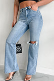 Shesways®Just Agree With Me High Rise Vintage Flare Jeans (Medium-Light)