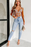 Shesways®Say It Louder High Rise Distressed Cello Skinny Jeans (Light Denim)