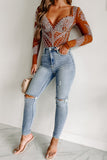 Shesways®Say It Louder High Rise Distressed Cello Skinny Jeans (Light Denim)