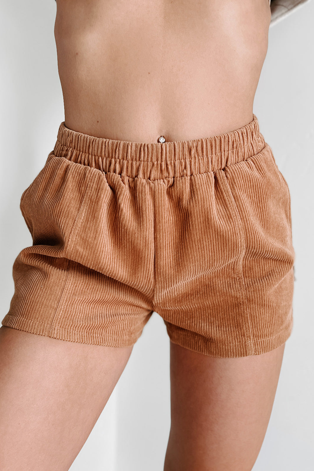 Shesways®Acceptable Compromise Corduroy Shorts (Brown Sugar)