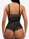 Shesways®Lace V Neck Full Bodysuit Underwear