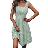 Shesways® Square-Neck A-Line Sundress – Flirty Pockets & Summer Breeze Ready