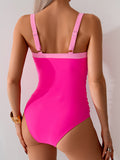 Shesways® V-Wire Colorblock One-Piece Swimsuit