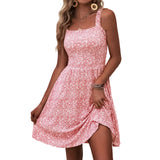 Shesways® Square-Neck A-Line Sundress – Flirty Pockets & Summer Breeze Ready
