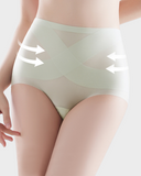 Seamless Ice-Silk High-Waist Tummy Control Panties (4/6 Pack)