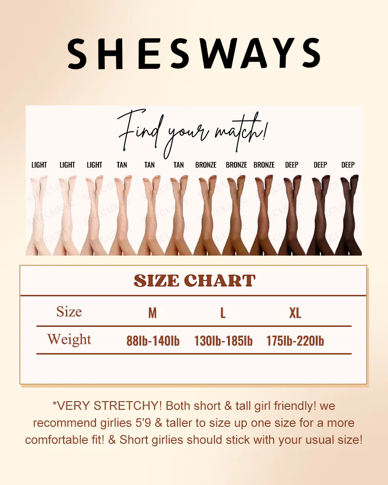 Shesways® Soft and Breathable Wool-Lined Tights