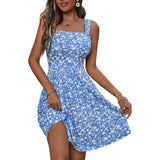 Shesways® Square-Neck A-Line Sundress – Flirty Pockets & Summer Breeze Ready