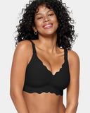 Shesways® Soft Full Coverage Scalloped Wireless Jelly Bra