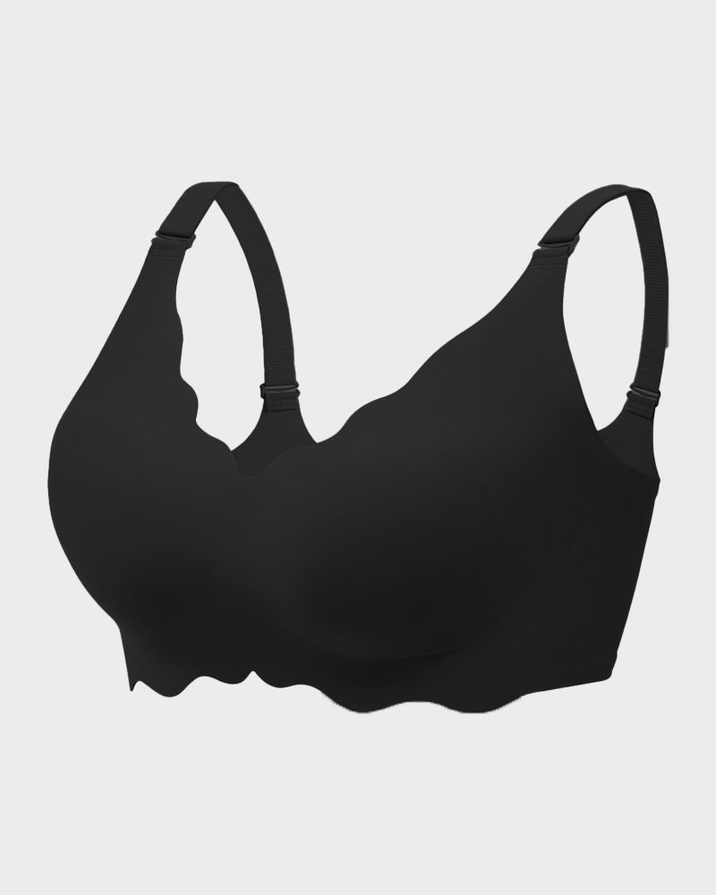Shesways® Soft Full Coverage Scalloped Wireless Jelly Bra