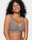 Shesways® Soft Full Coverage Scalloped Wireless Jelly Bra