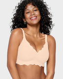 Shesways® Soft Full Coverage Scalloped Wireless Jelly Bra