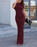 Shesways® Elegant Off-Shoulder Maxi Dress