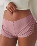 Shesways® Y2K Side Slit Micro Shorts for Women – Slim Fit Pajama Bottoms