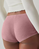 Shesways® Y2K Side Slit Micro Shorts for Women – Slim Fit Pajama Bottoms