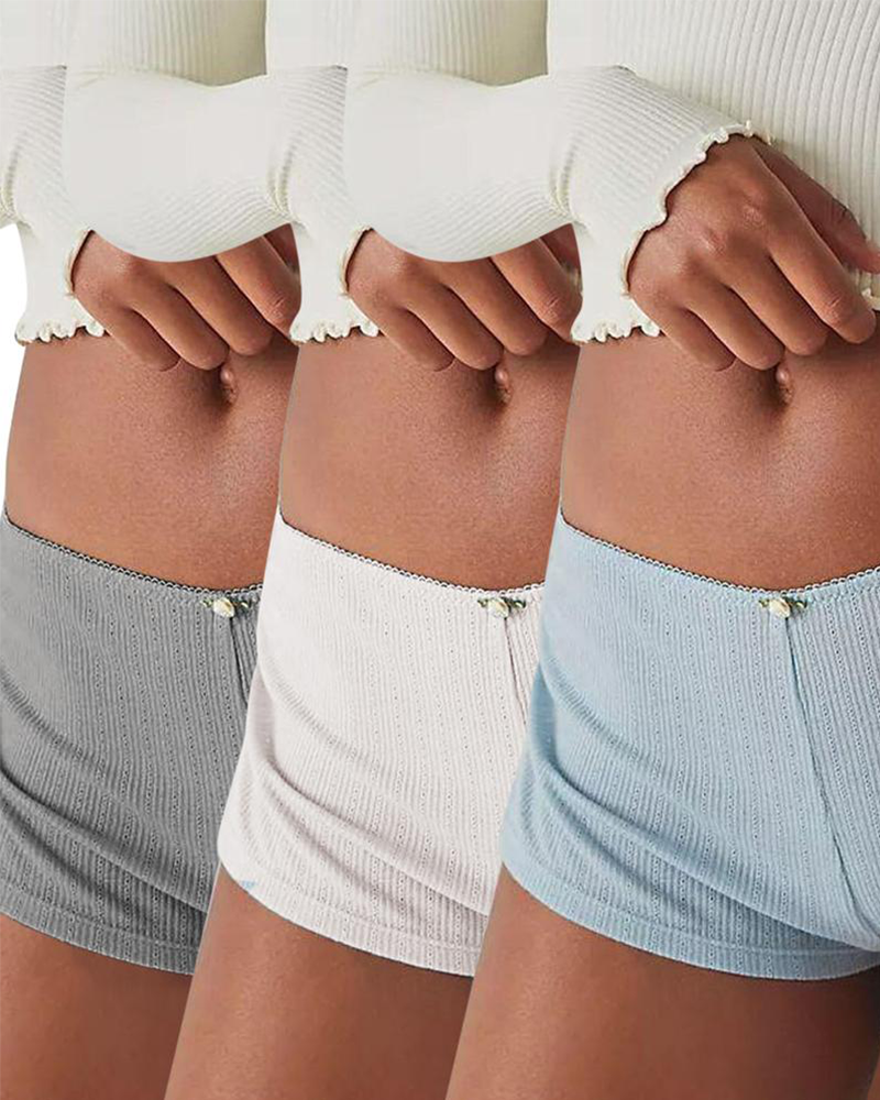 Shesways® Y2K Side Slit Micro Shorts for Women – Slim Fit Pajama Bottoms