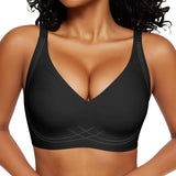 Seamless Deep V Wireless Full Coverage Bra