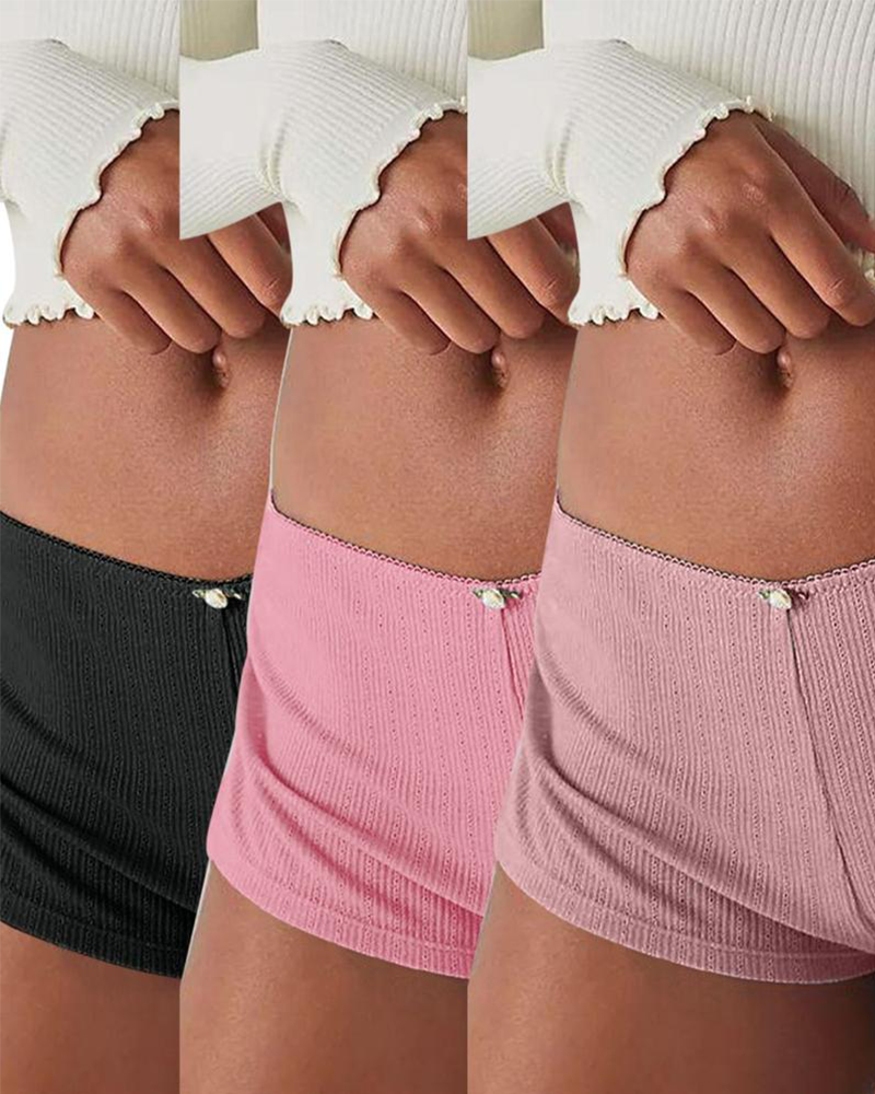 Shesways® Y2K Side Slit Micro Shorts for Women – Slim Fit Pajama Bottoms