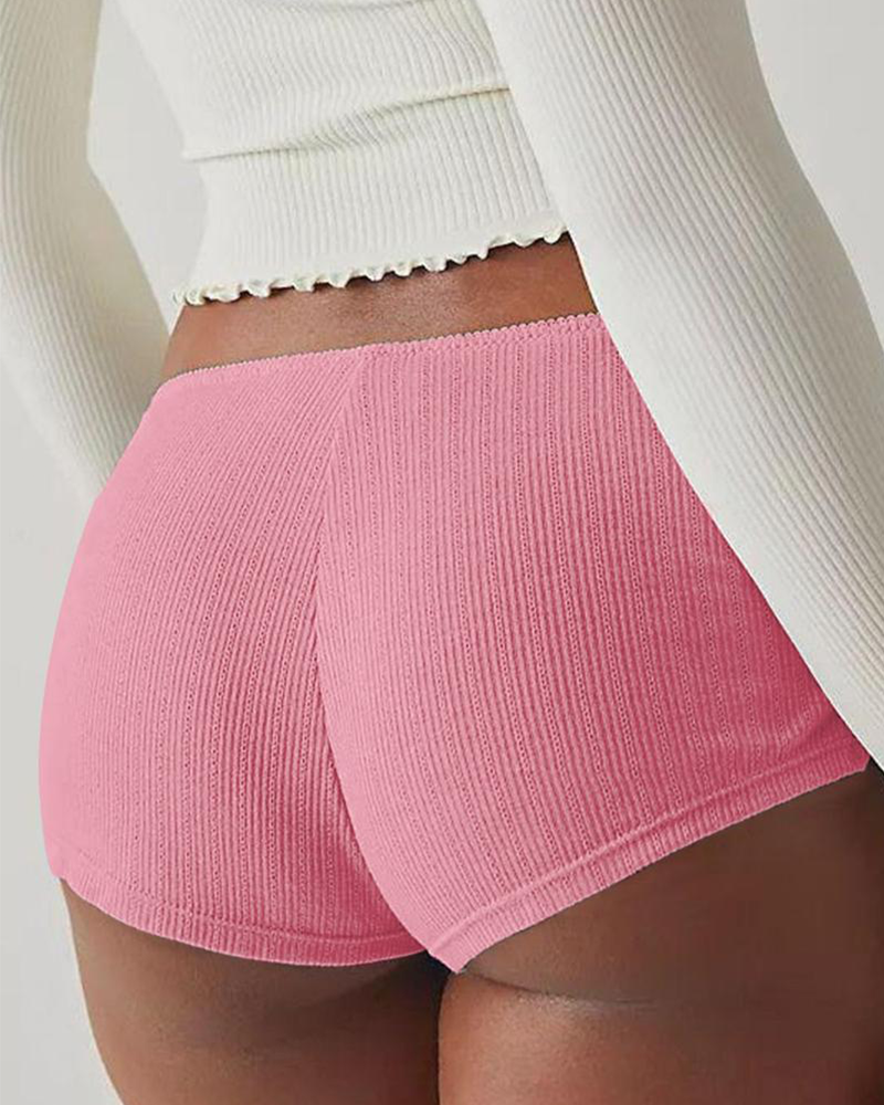 Shesways® Y2K Side Slit Micro Shorts for Women – Slim Fit Pajama Bottoms