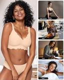 Shesways® Soft Full Coverage Scalloped Wireless Jelly Bra