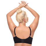 Shesways® Lace Trim Contour Bra-Black