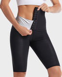 Shesways® Women's 5/8 Length Zippered Sauna Pants for Intense Workouts