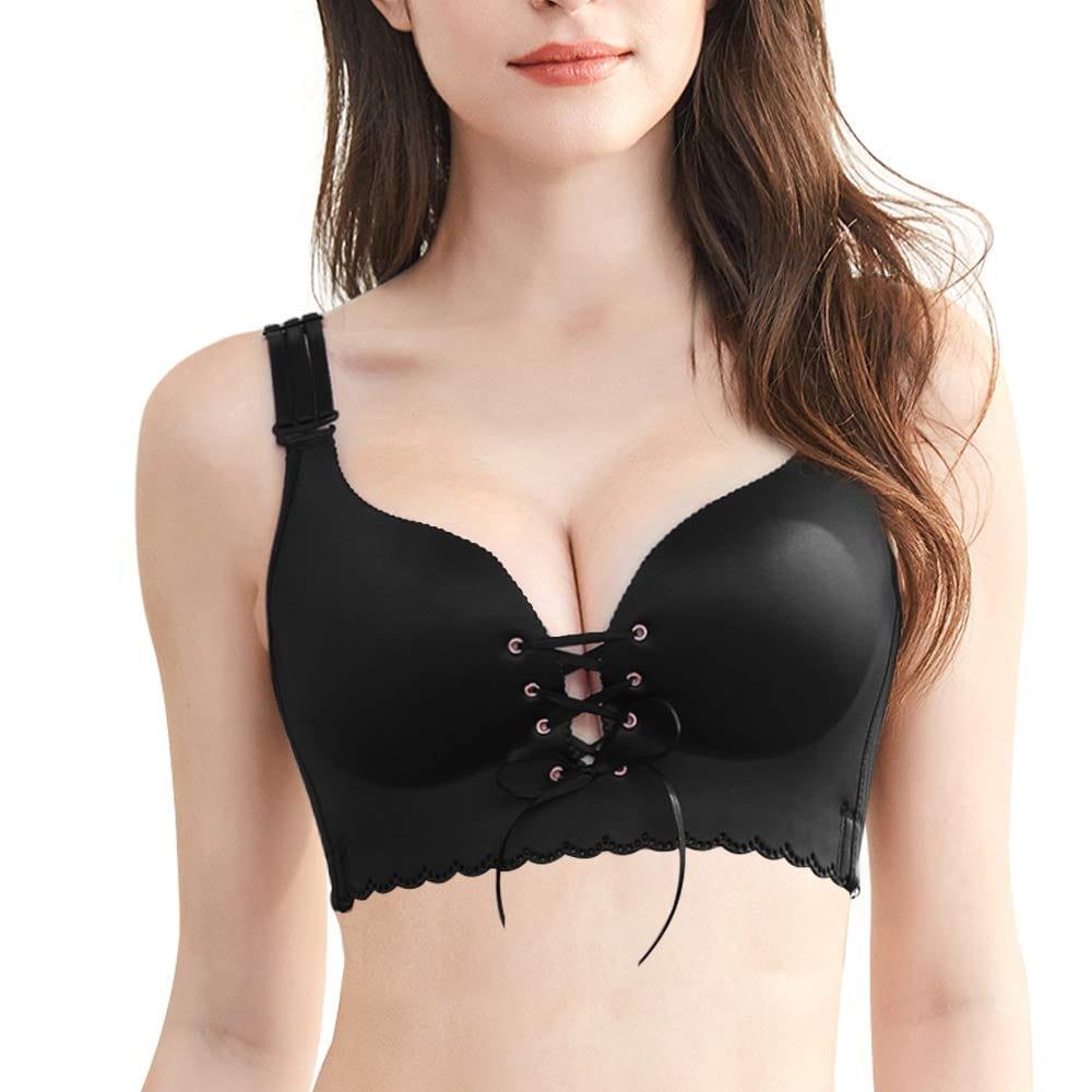 Shesways®"Add Two Cups" Plus Size Smooth Wireless Bra