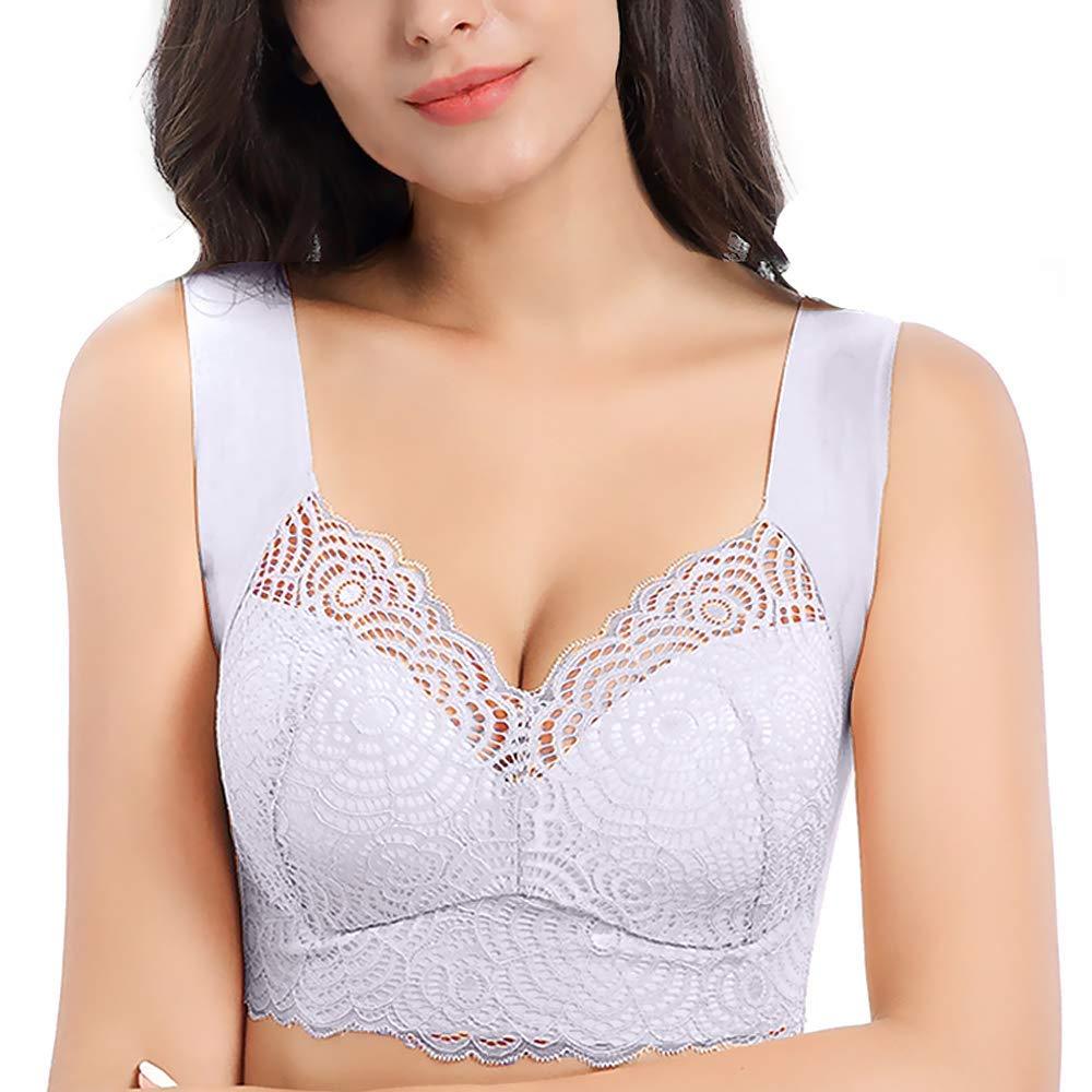 Shesways®“Hand Free Wirefree” Lace Bra Comfort Tank Top Bralette