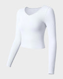 Long Sleeve Fitted Shaping Tee