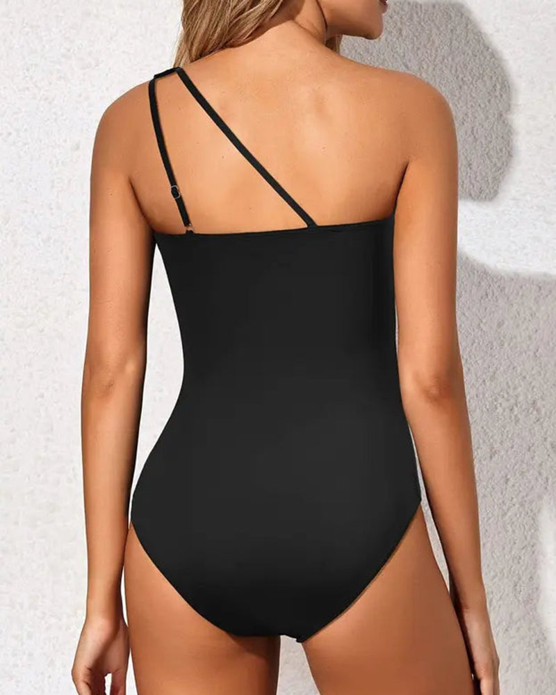 Shesways® Sculpting One-Shoulder Bathing Suit