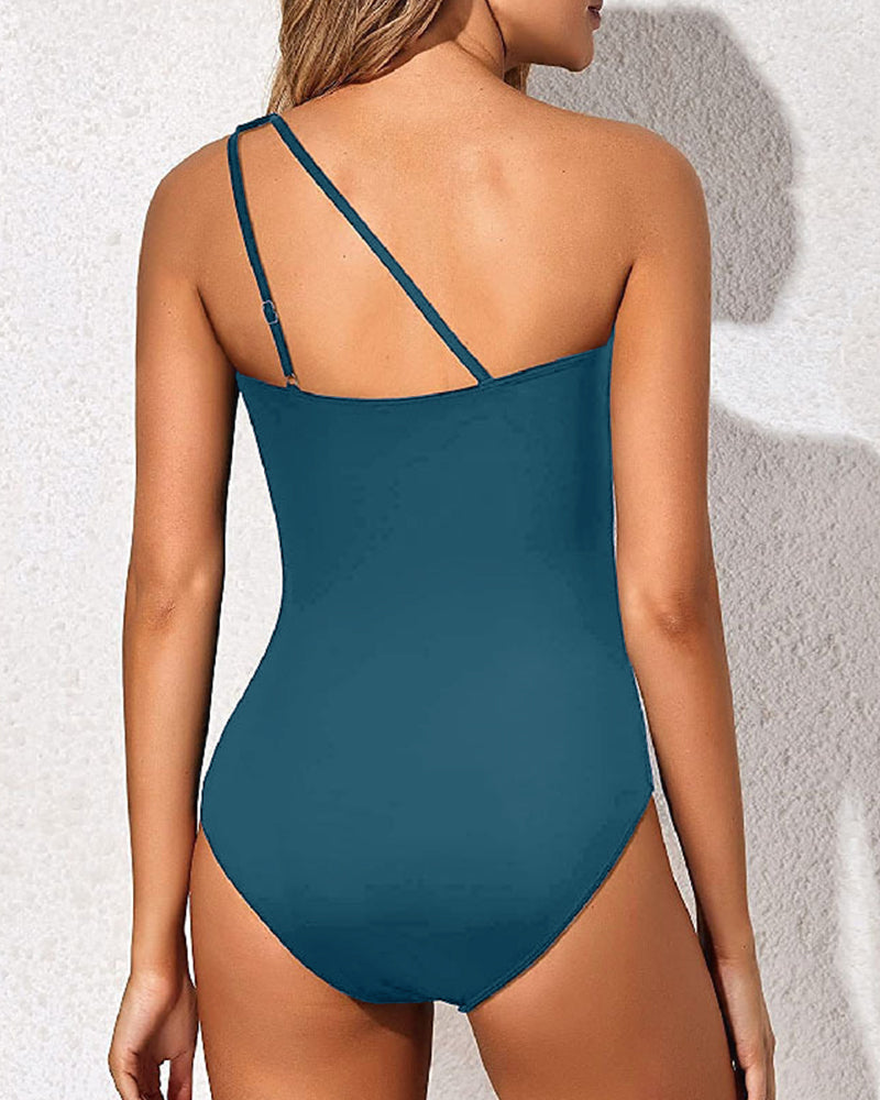 Shesways® Sculpting One-Shoulder Bathing Suit