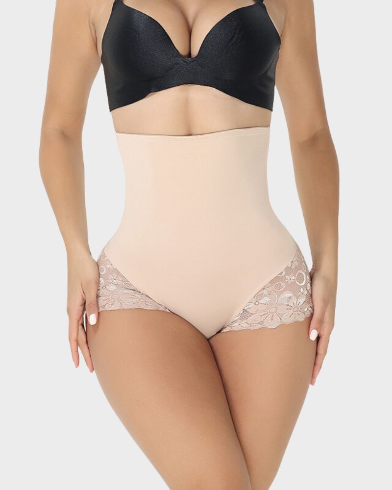 ShesWays® Ultra High Waist Lace Shaping Brief