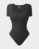 ShesWays® Basic Square Neck Bodysuit