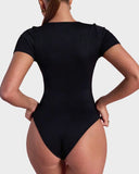 ShesWays® Basic Square Neck Bodysuit