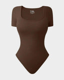 ShesWays® Basic Square Neck Bodysuit