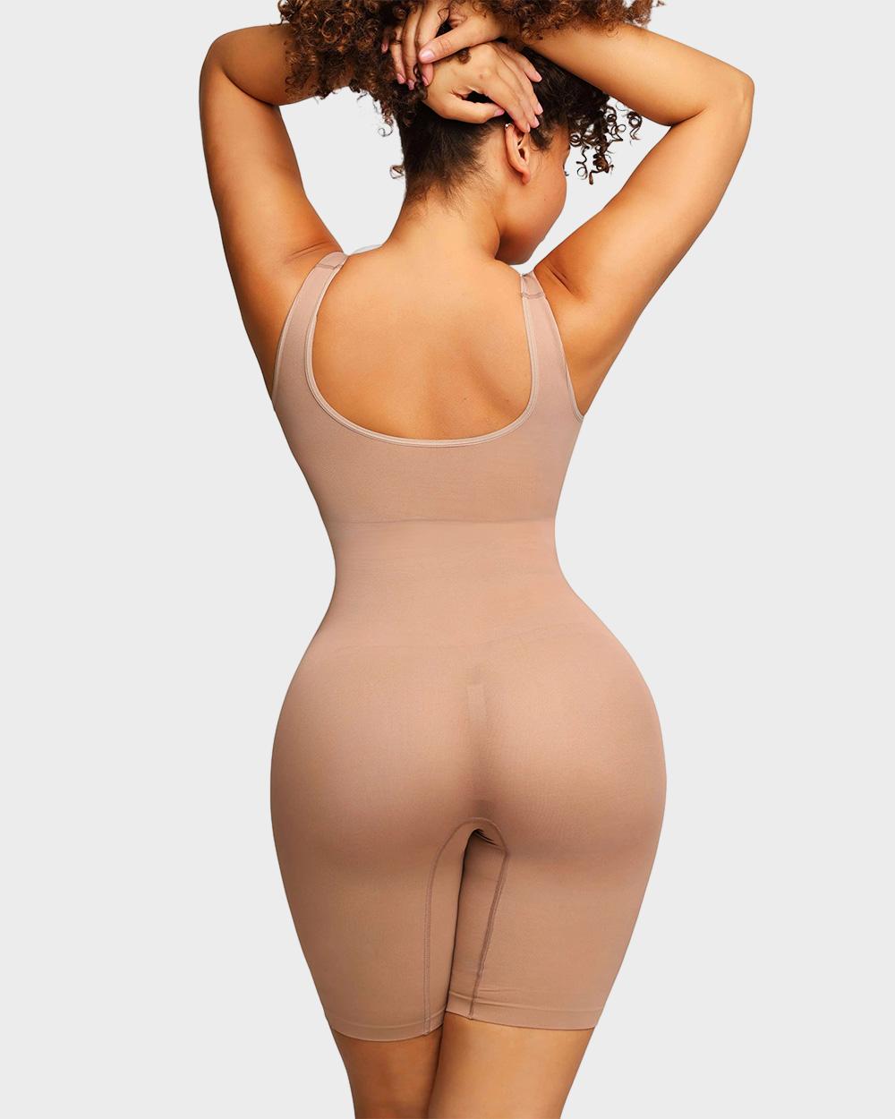 ShesWays® Seamless Sculpting Mid Thigh Bodysuit