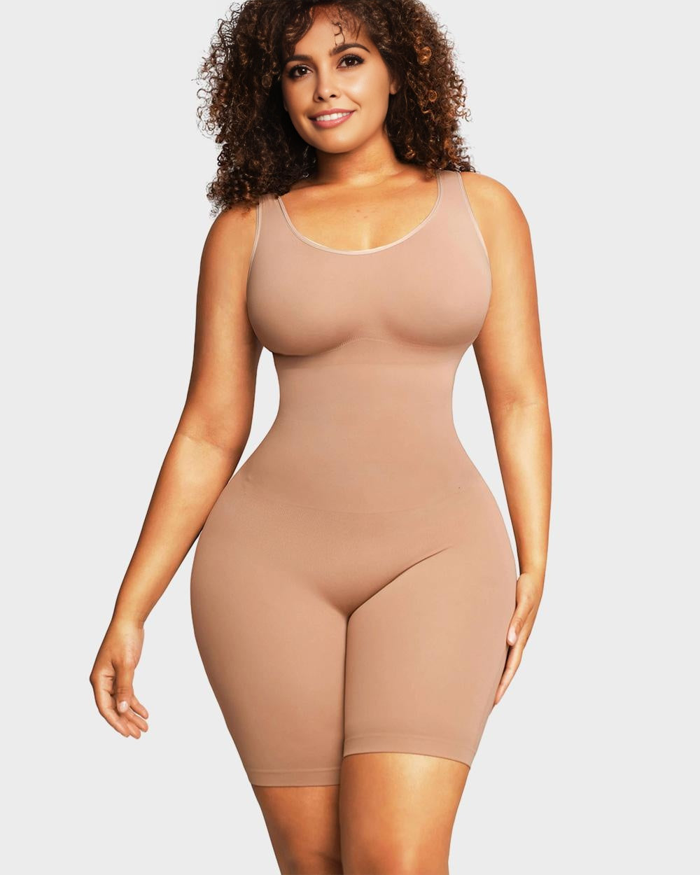 ShesWays® Seamless Sculpting Mid Thigh Bodysuit