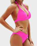 Shesways® Vintage Halter Neck Bikini Swimsuit Set